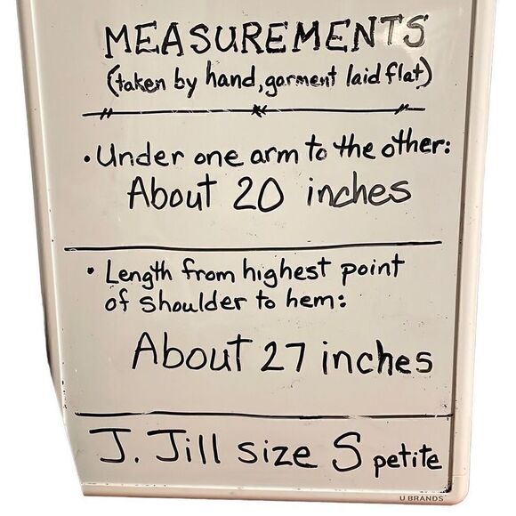 J.Jill red and black check soft flannel tunic with pockets S Petite - Picture 9 of 9